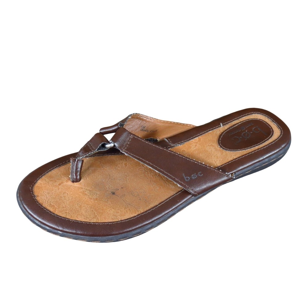 b.o.c. Born Concept Women Thong Sandal Size 6M Casual Summer Flip Flop Brown